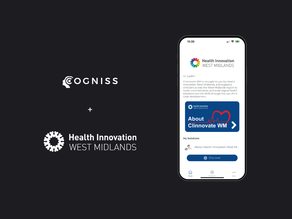 Cogniss partners with Health Innovation West Midlands to scale proven digital health innovation model