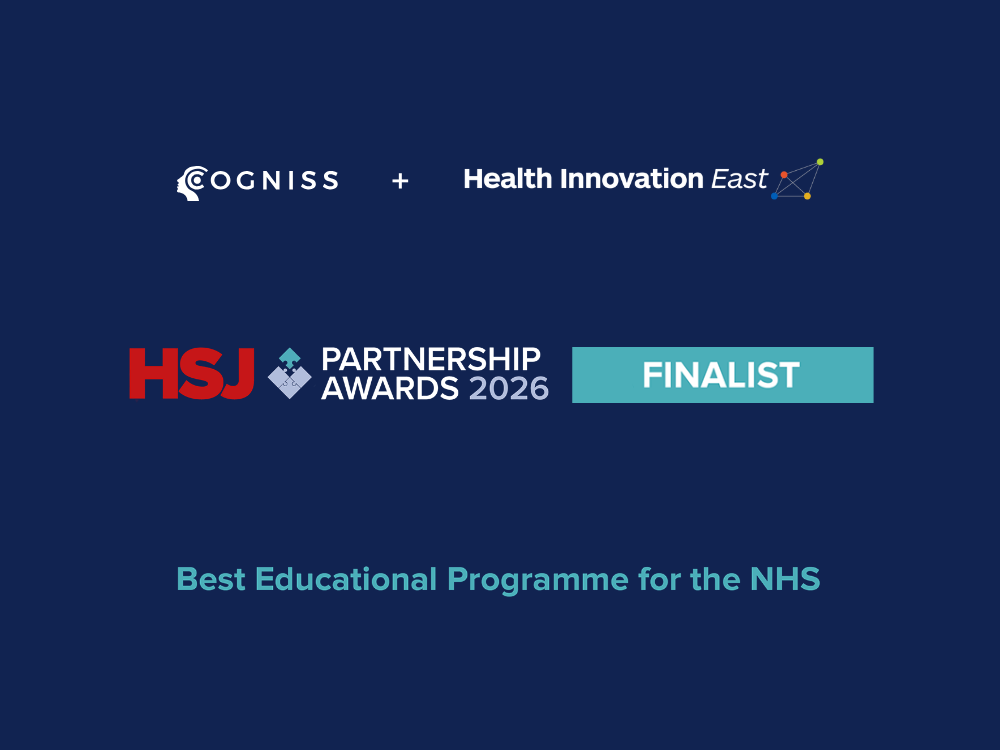 2026 HSJ Partnership Awards Finalists: Cogniss and Health Innovation East