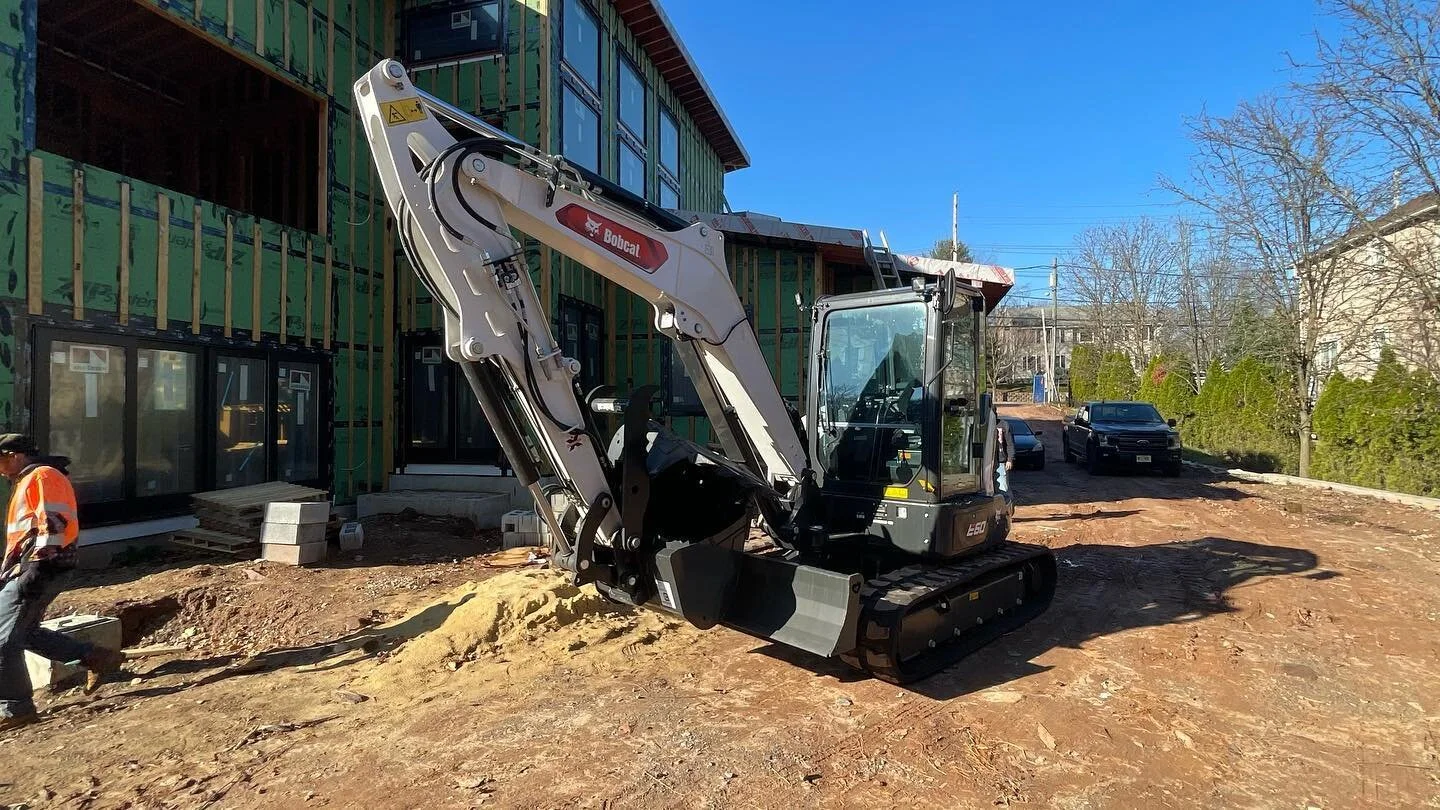 I&rsquo;m in love with our new Bobcat E-60 excavator. This machine will expand our site work capabilities. #sitework #residential #multiunitdevelopment #efficientmachinery #newconstruction #bobcatequipment