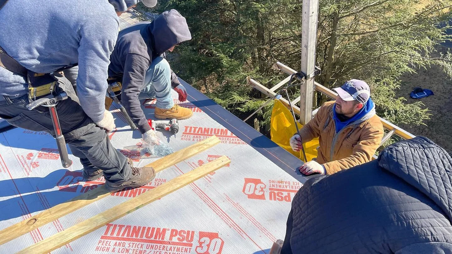 As with any project, the hardest part is the setup and getting started.  #metalroofing #customconstruction #paramusnj #bergencounty #qualityconstruction #moderndesign