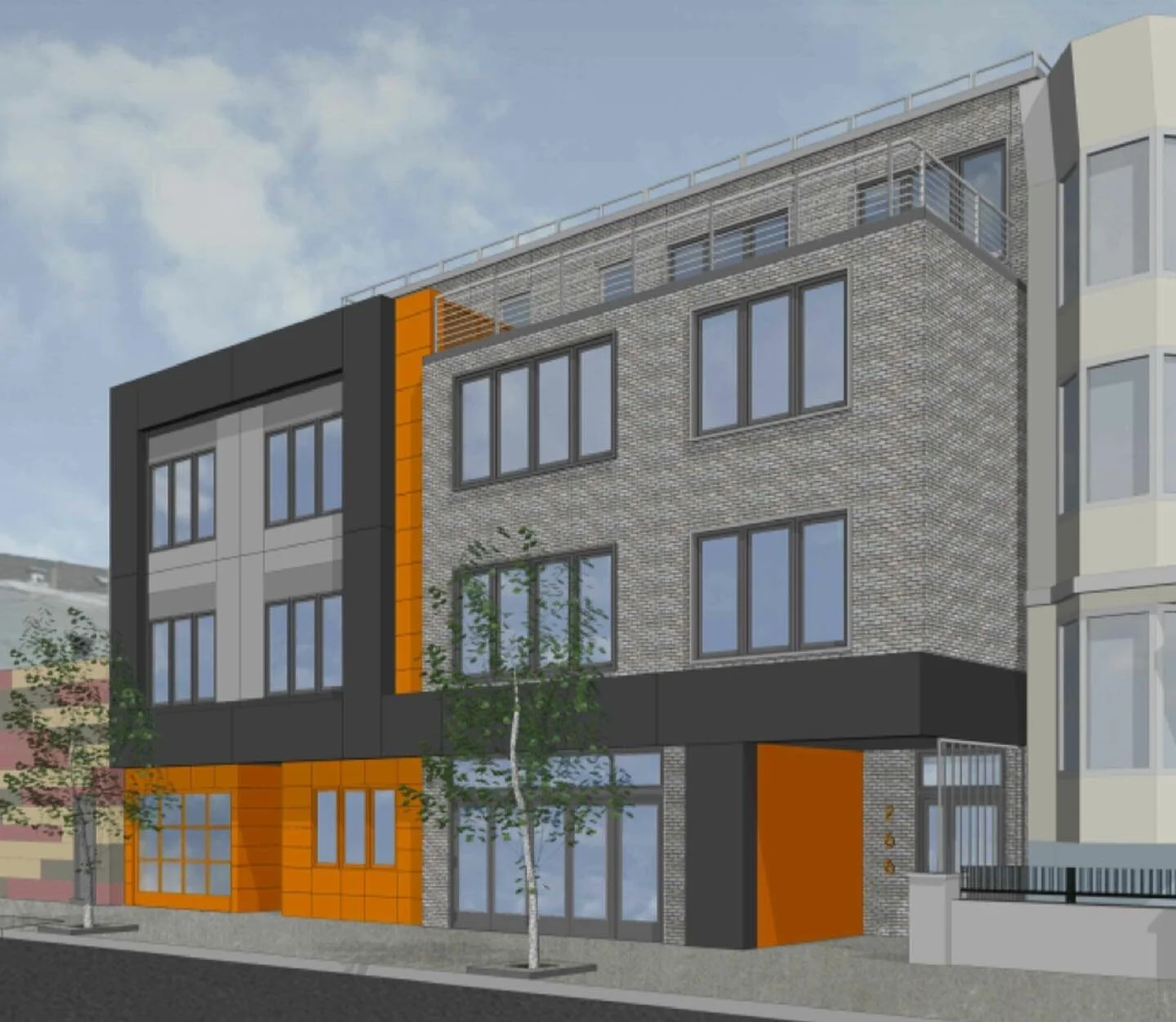 New construction in Jersey City Heights. #lowenergyhouse #greenroof #solarpower