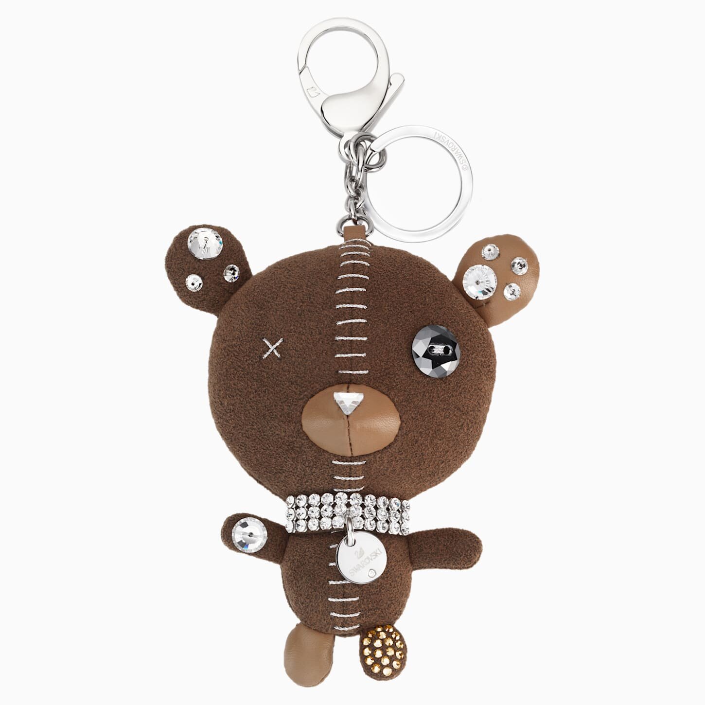 ARNOLD BAG CHARM, BROWN, STAINLESS STEEL