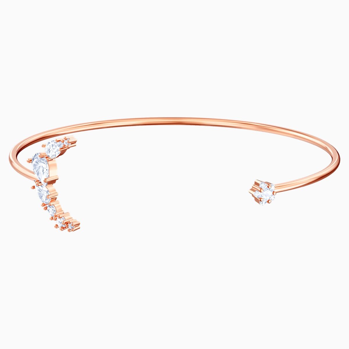 SWAROVSKI PENÉLOPE CRUZ MOONSUN CUFF, WHITE, ROSE-GOLD TONE PLATED 5486353