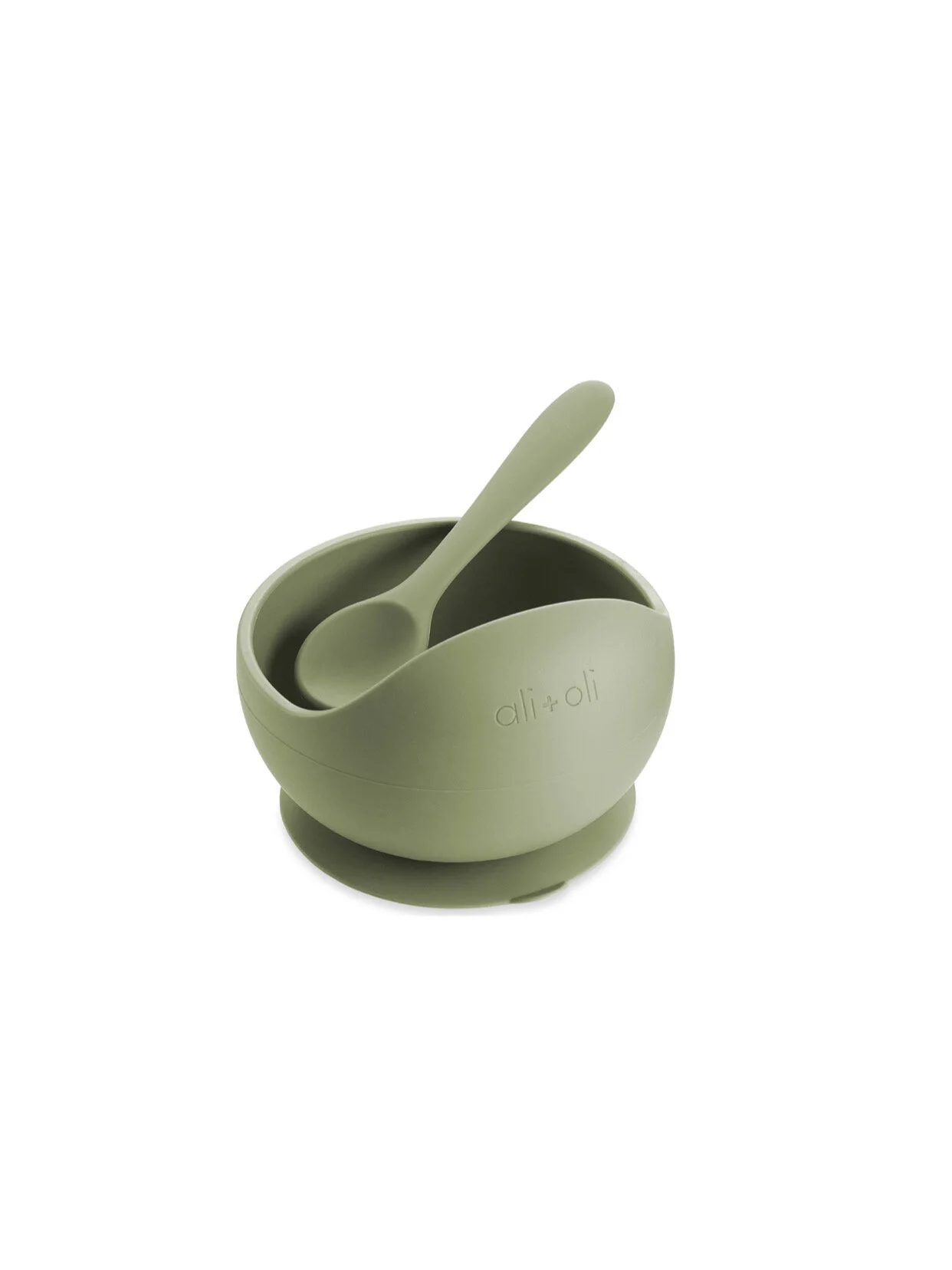 Ali+Oli Silicone Suction Bowl & Spoon Set