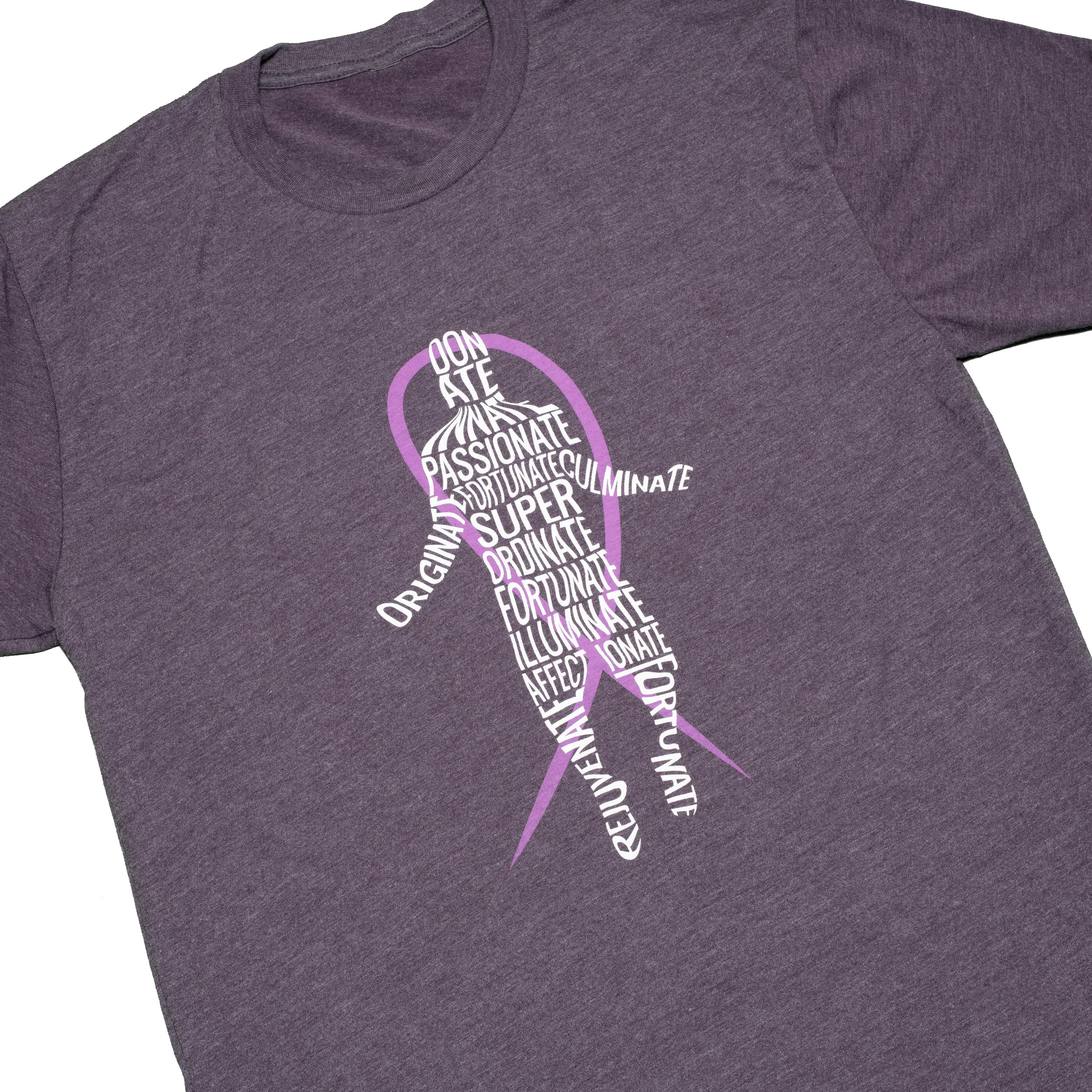 Purple Strong - Mens Tee - Heather Purple