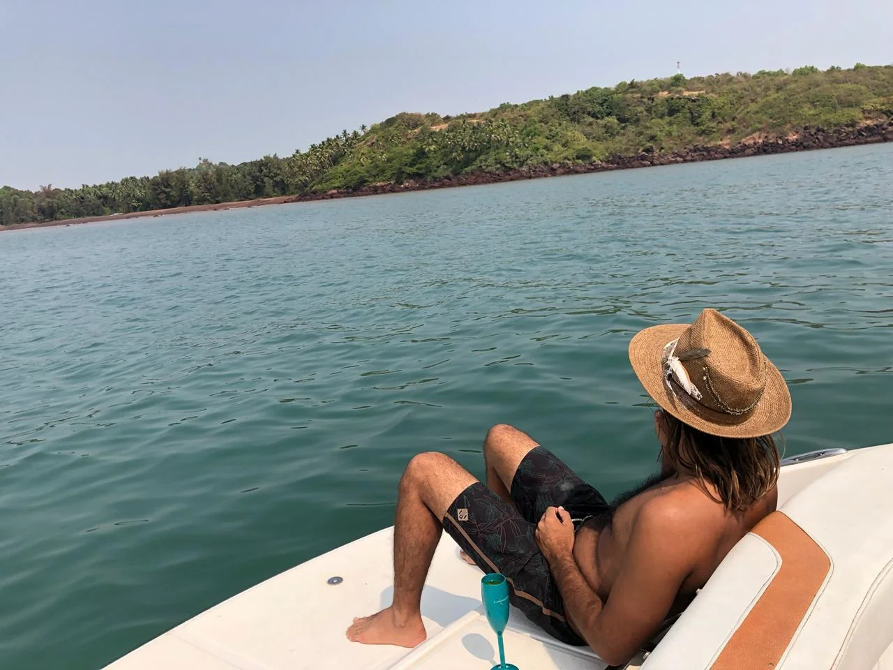 Mimosas on the boat