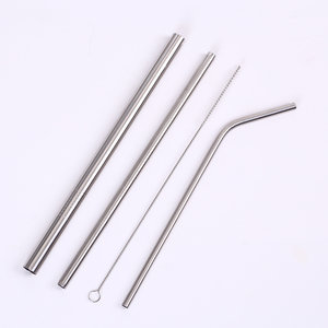 Silver Stainless Straw