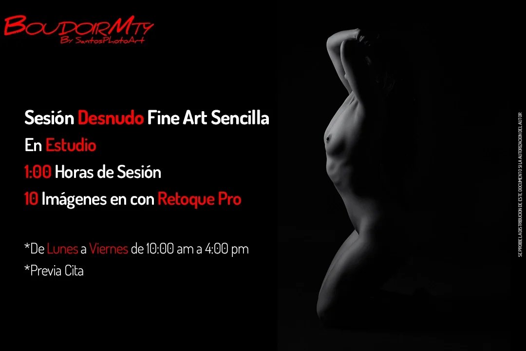 Fotografía desnudo artistico (fine Art) en estudio privado en Monterrey