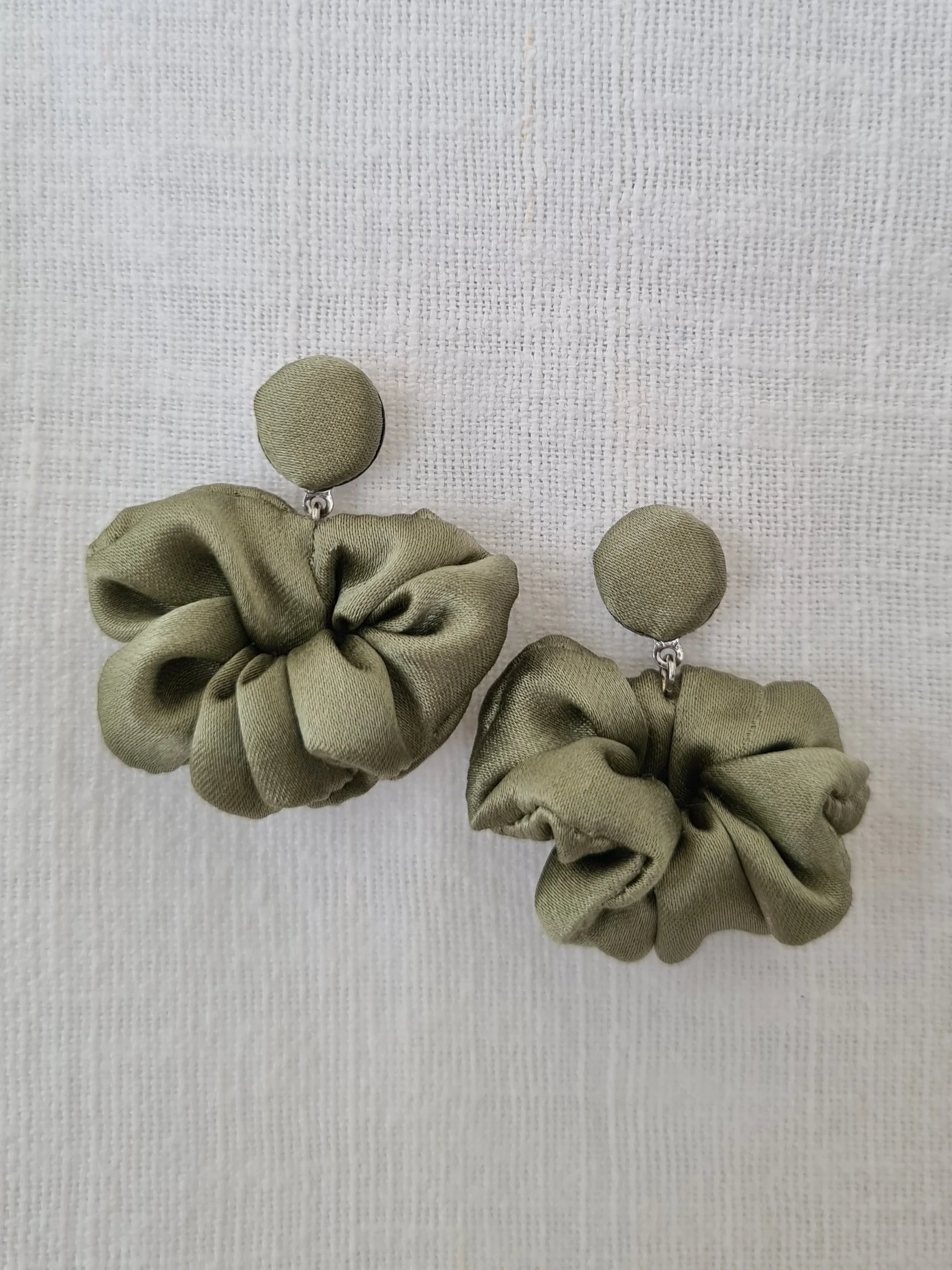 Orecchini Fiore Verde salvia