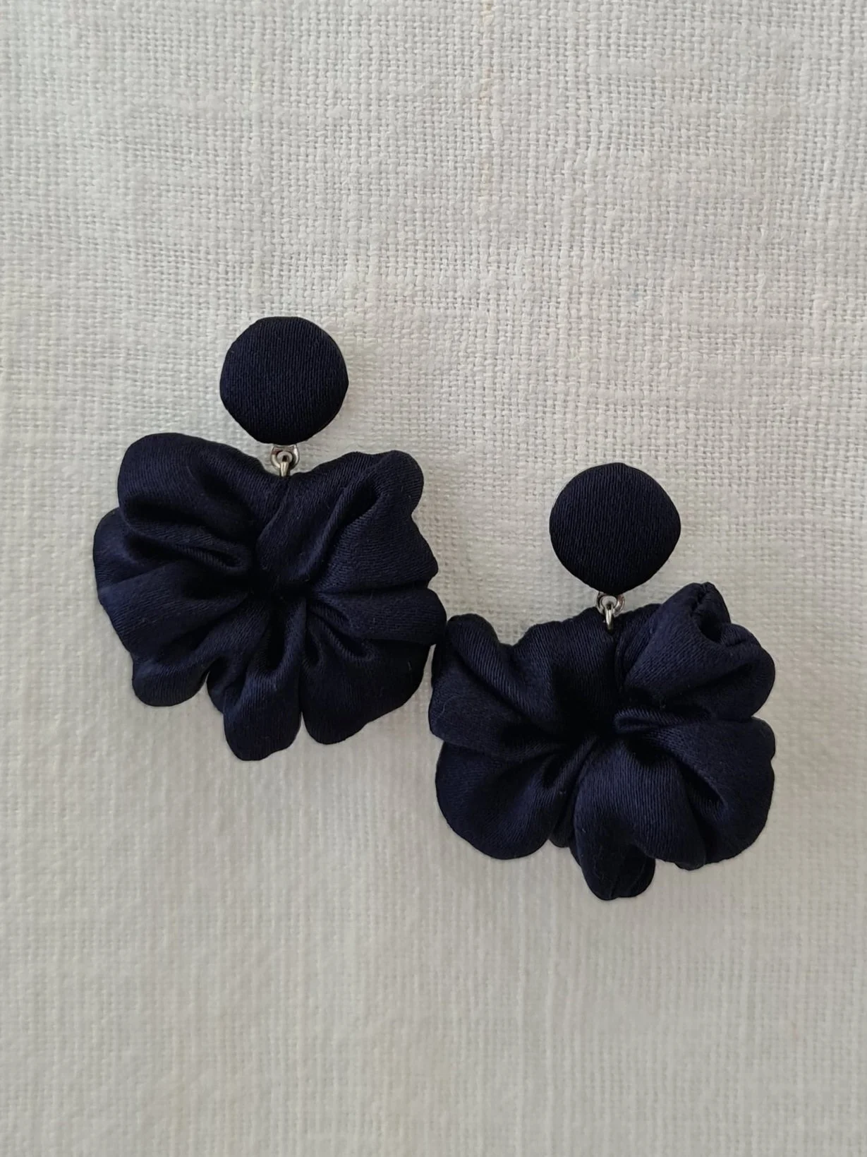 Orecchini Fiore Blu notte