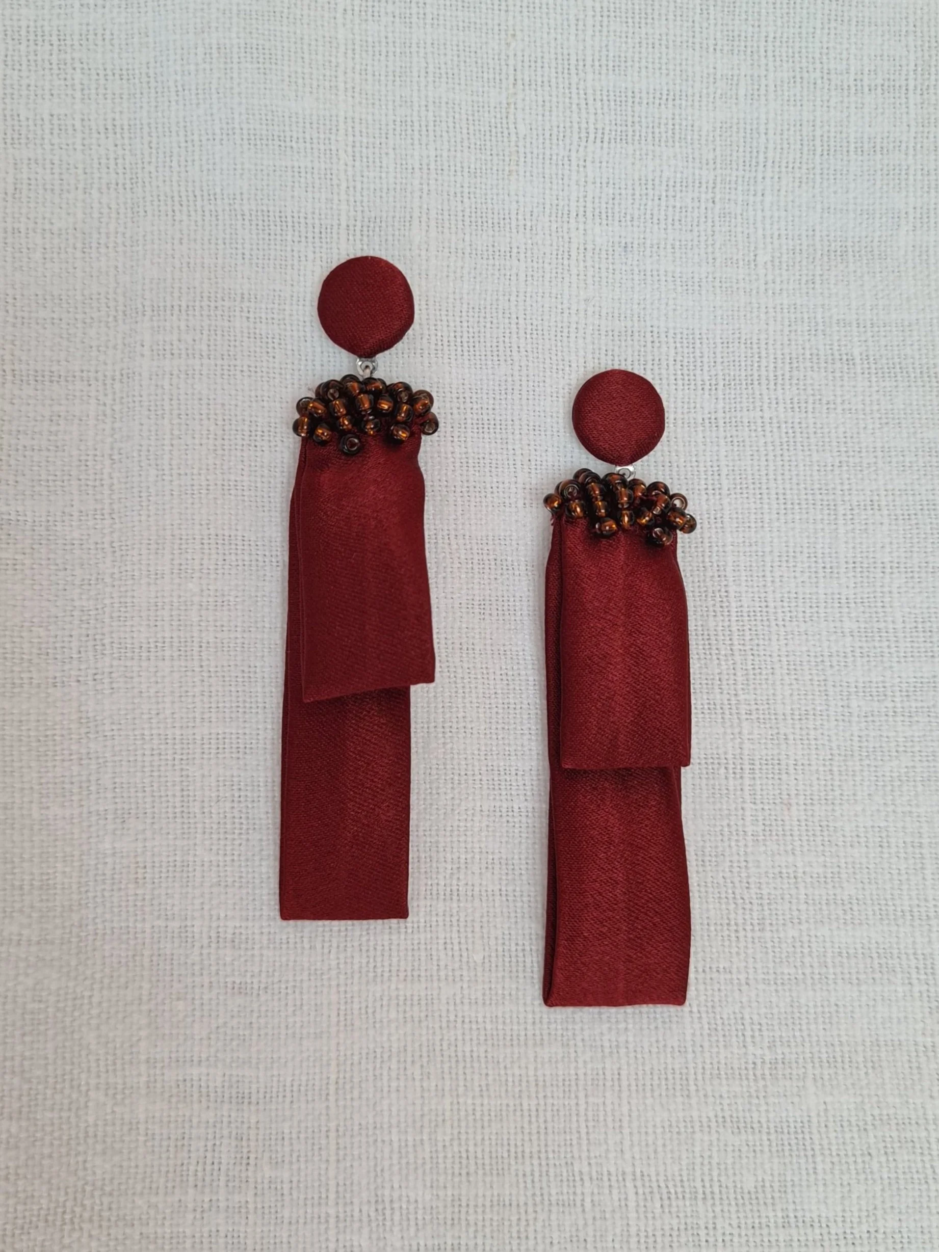 Orecchini Foglia Porpora