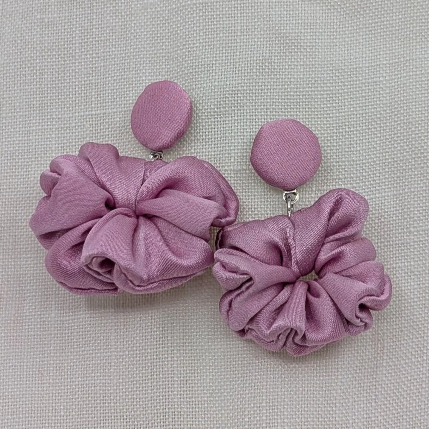 Orecchini Fiore Rosa peonia