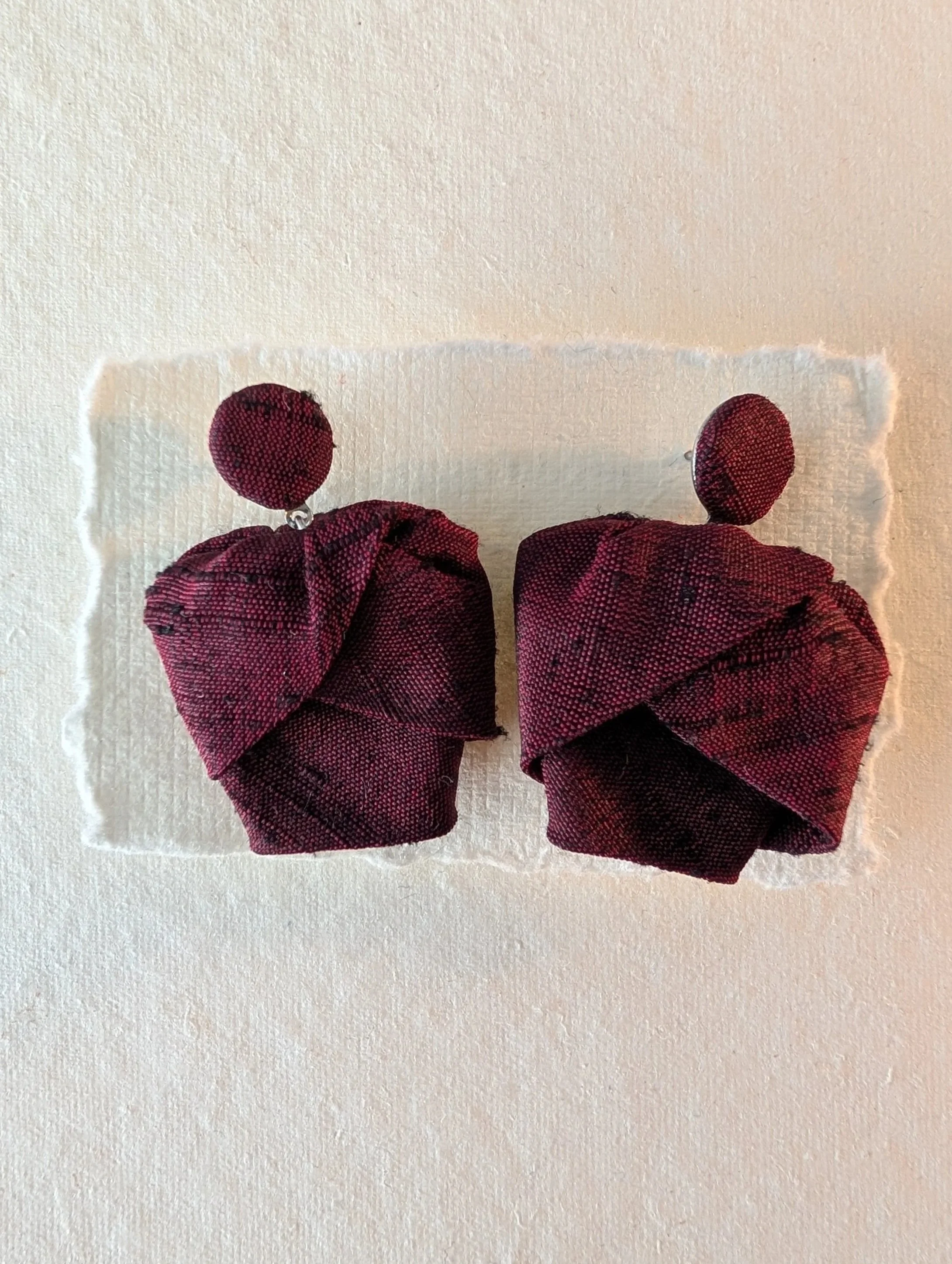 Orecchini Tulipano Vino
