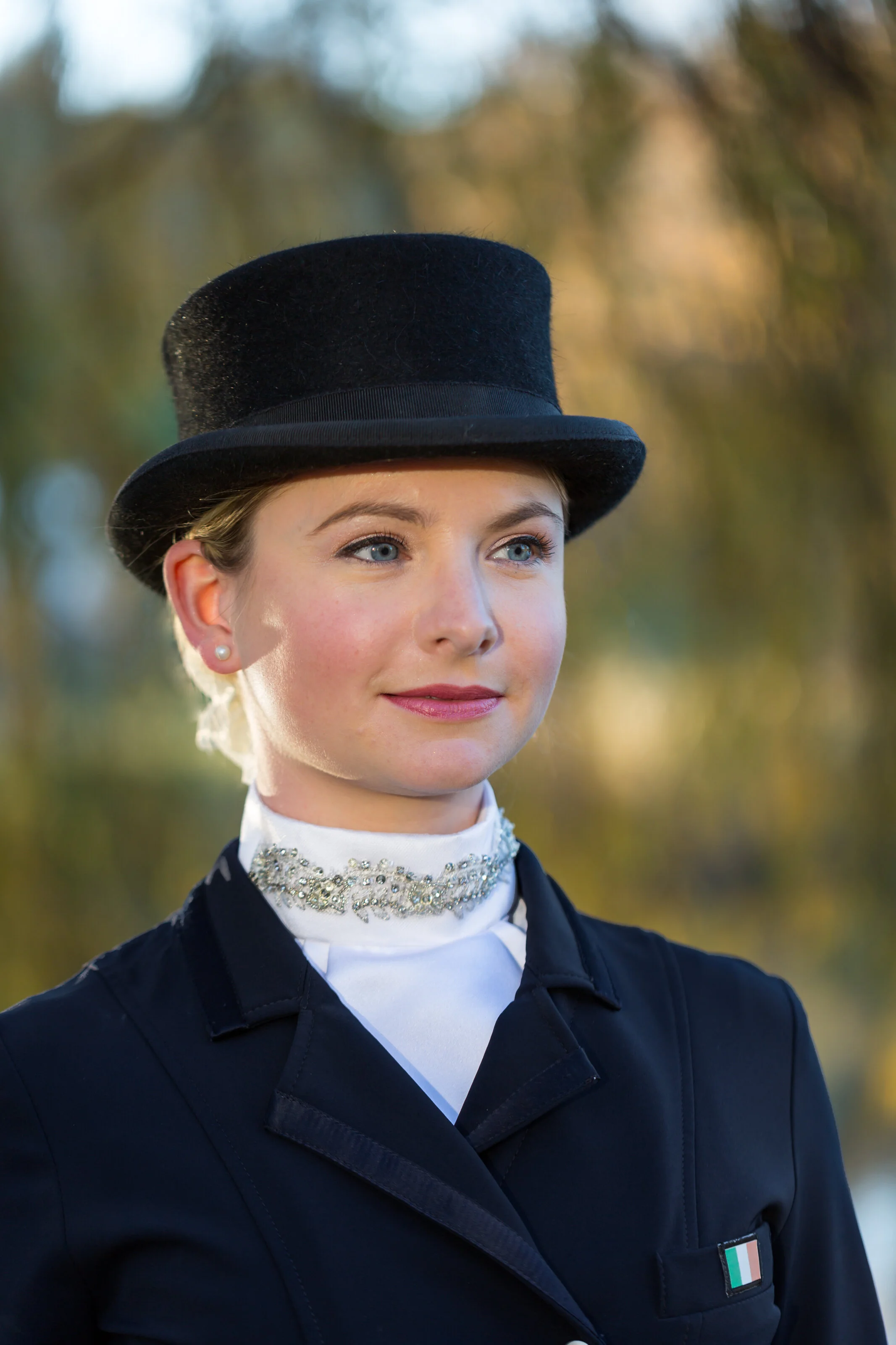 Alice Hurley - International FEI rider (Ireland), rider for Sutton Farm Equestrian Centre wearing Annika stock  Photo by Dasha Sarachokova