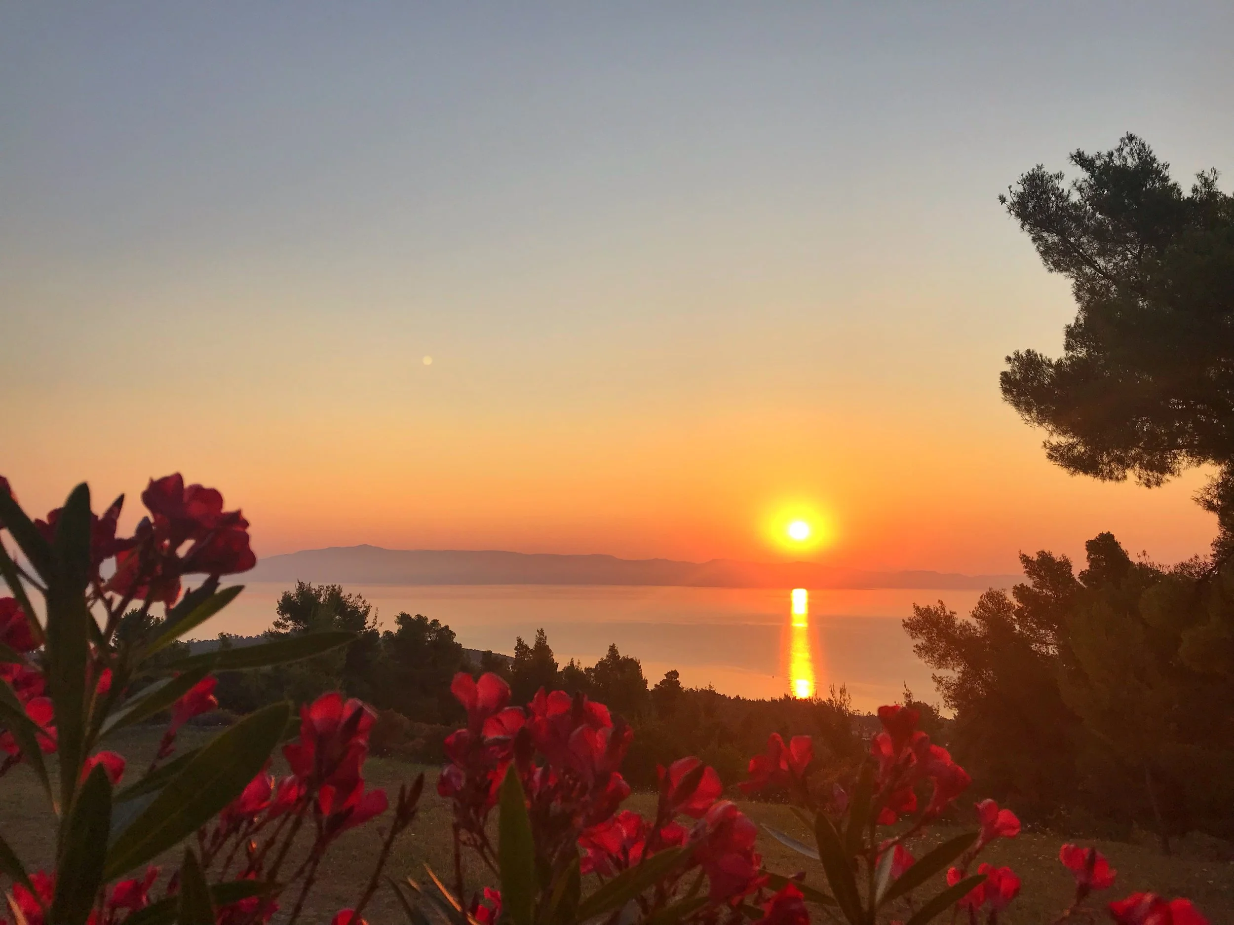 Soluppgång i Halkidiki