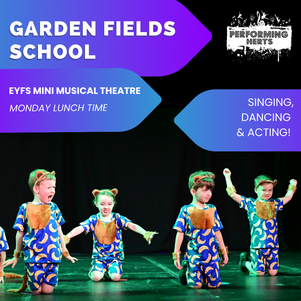 Gardenfields- EYFS, Mini Musical Theatre - Monday lunchtimes Spring 2026