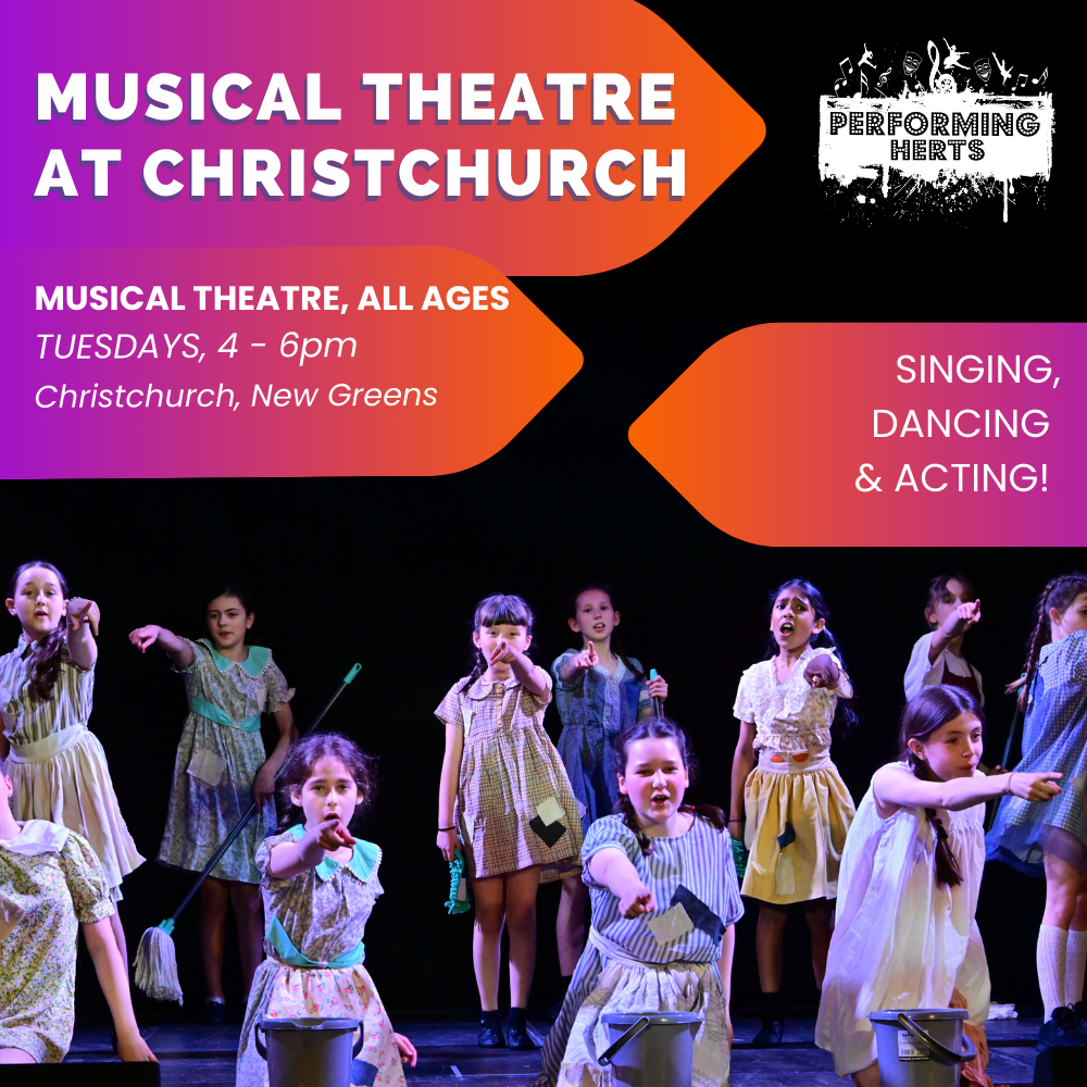 Musical Theatre at Christchurch OPEN TO ALL - Tuesdays 4-6pm Spring 2026