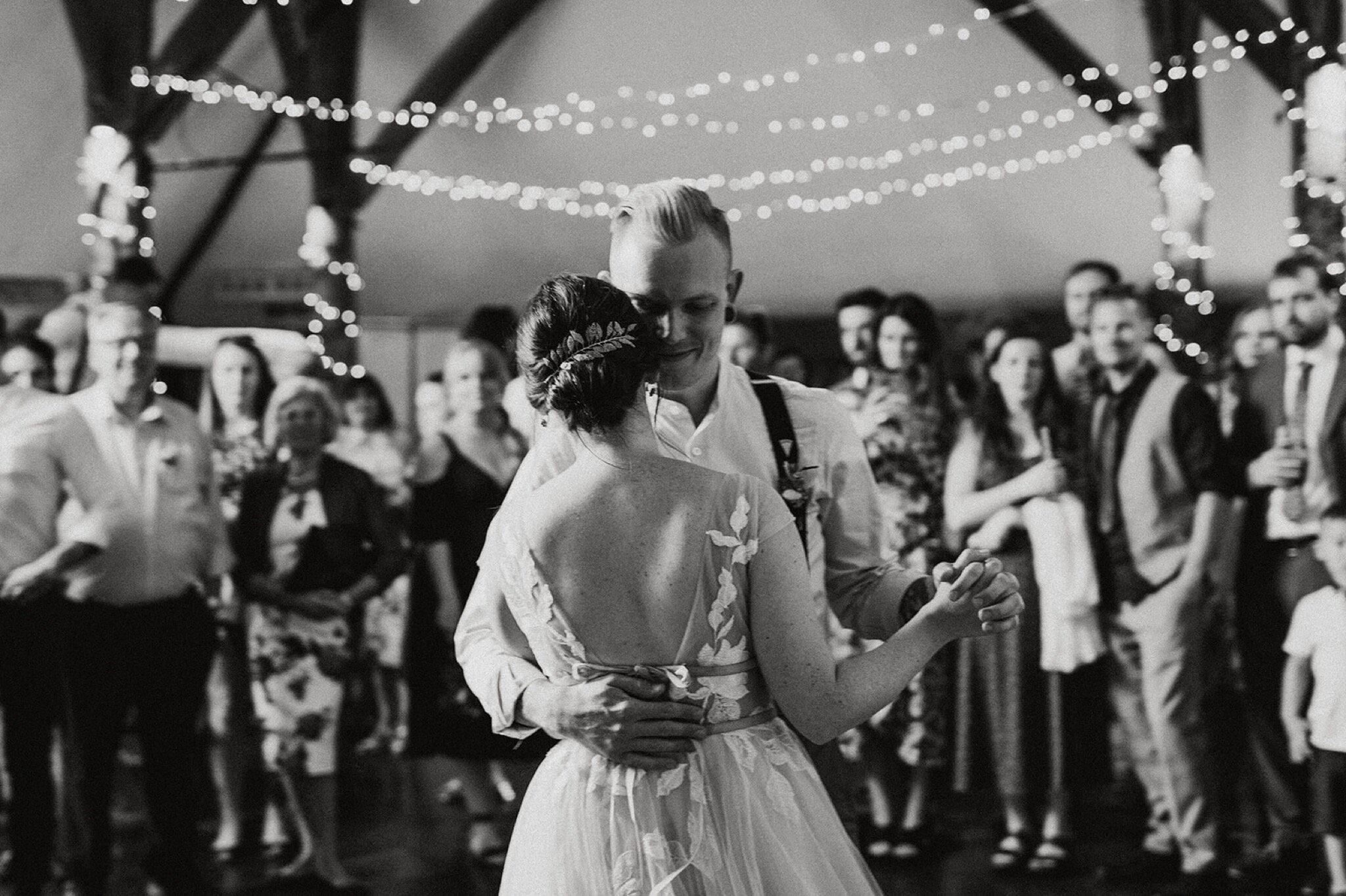 53_V+D Wedding-867_black and white photo of bride and groom first dance %0A.jpg