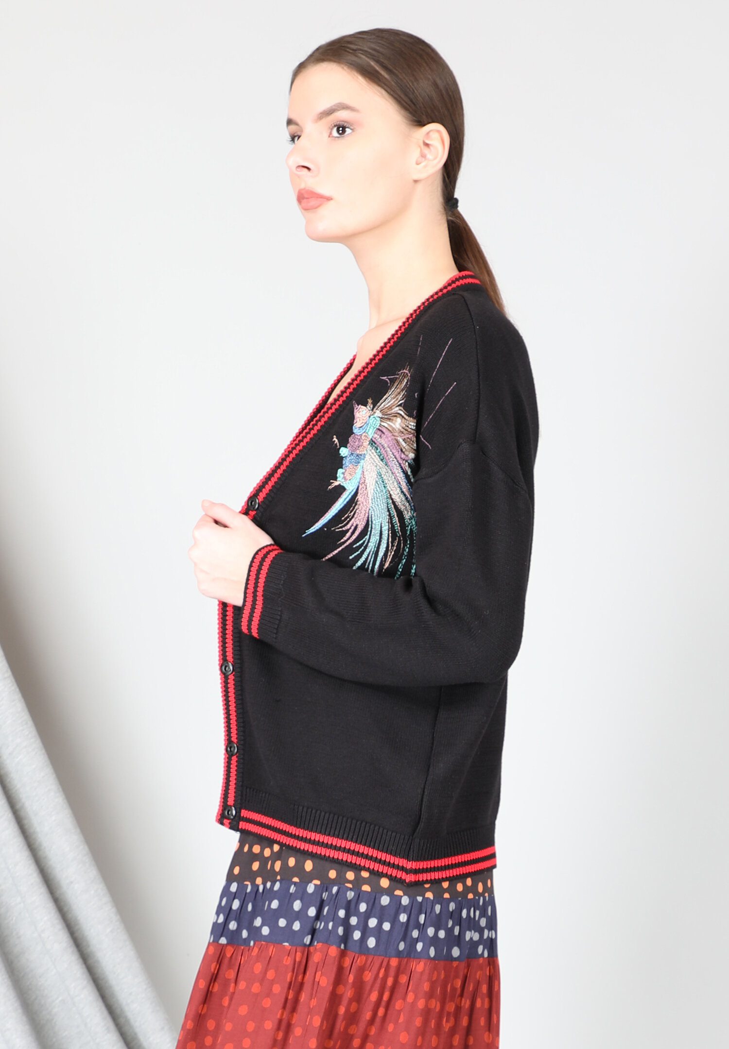  23025 TAYRA CARDIGAN BLACK 