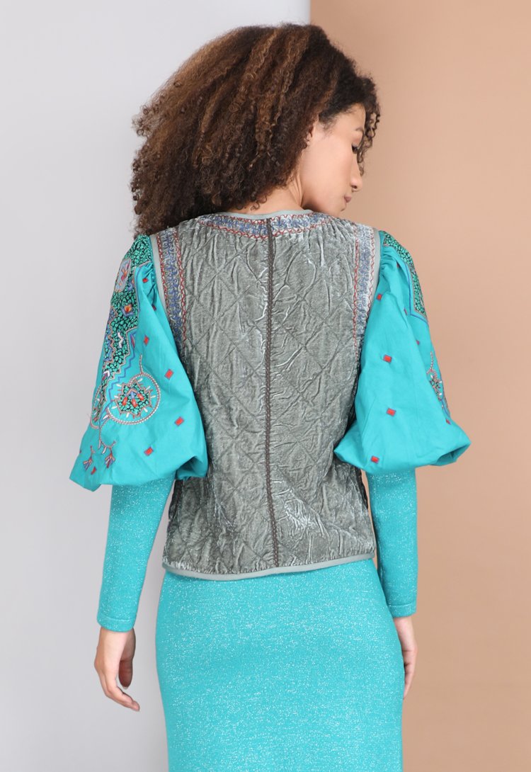  23215 MOREELA GILET SEAFOAM 