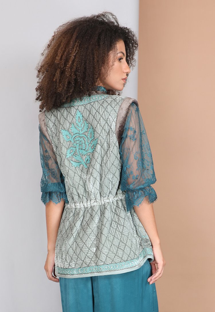 23189 RENIYA GILET SEAFOAM