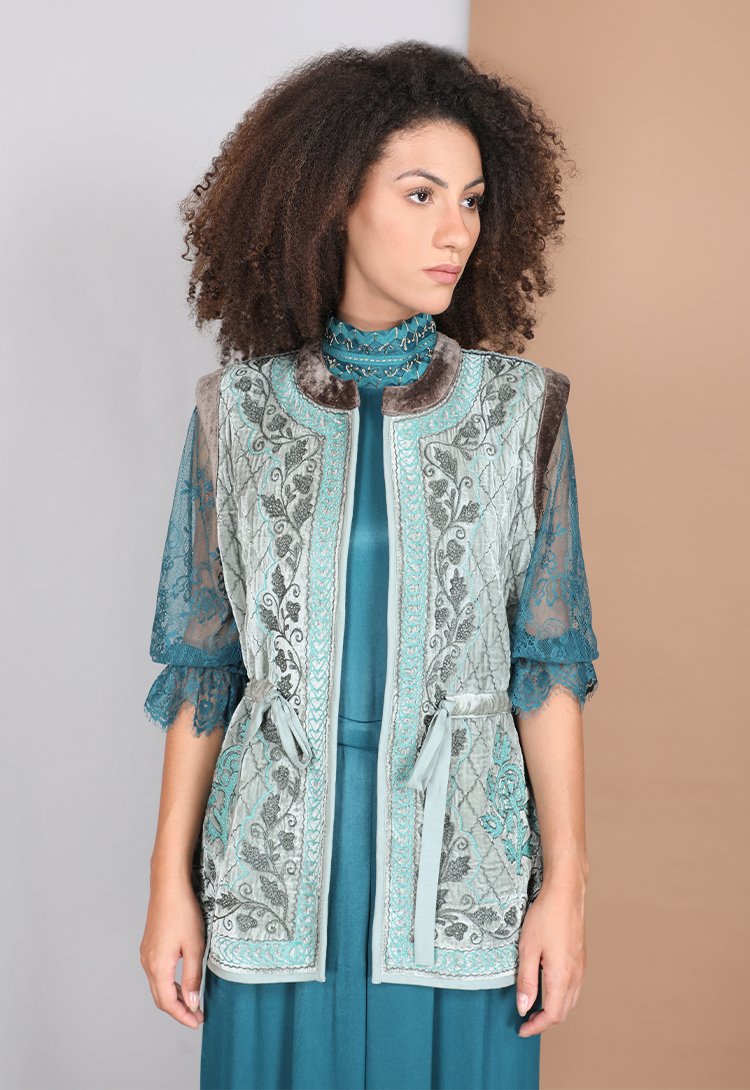 23189 RENIYA GILET SEAFOAM