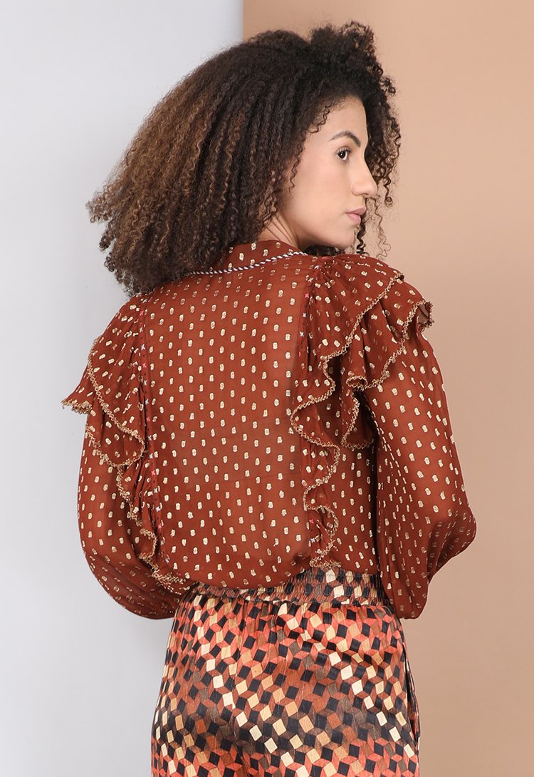 37416 ISTERA SHIRT PECAN BROWN