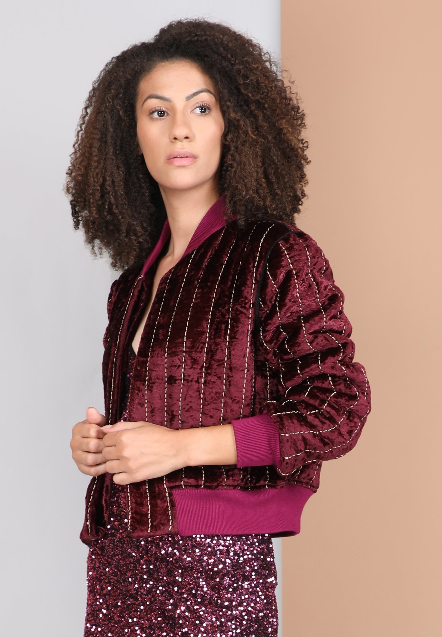 71024 AEMILIA JACKET RASPBERRY WINE