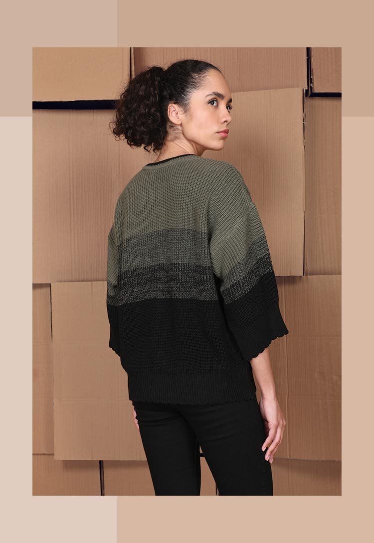 38156 ARIANE SWEATER DARK SAGE GROUP