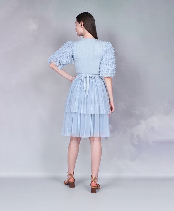 402413 ABREENA DRESS SOFT SKY