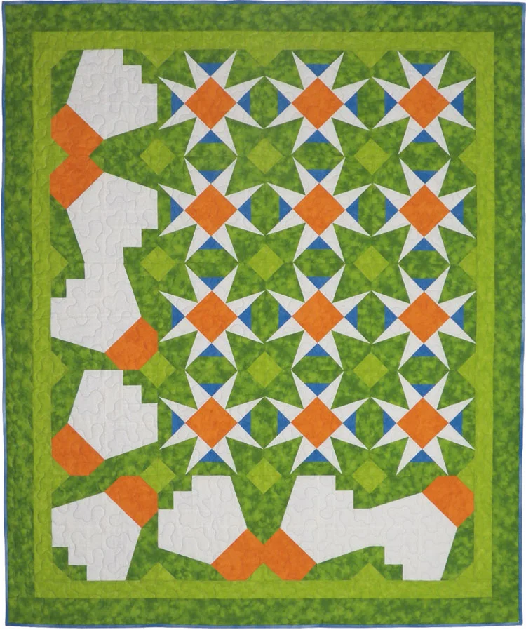 custom badminton quilt by Whimzie Quiltz and More