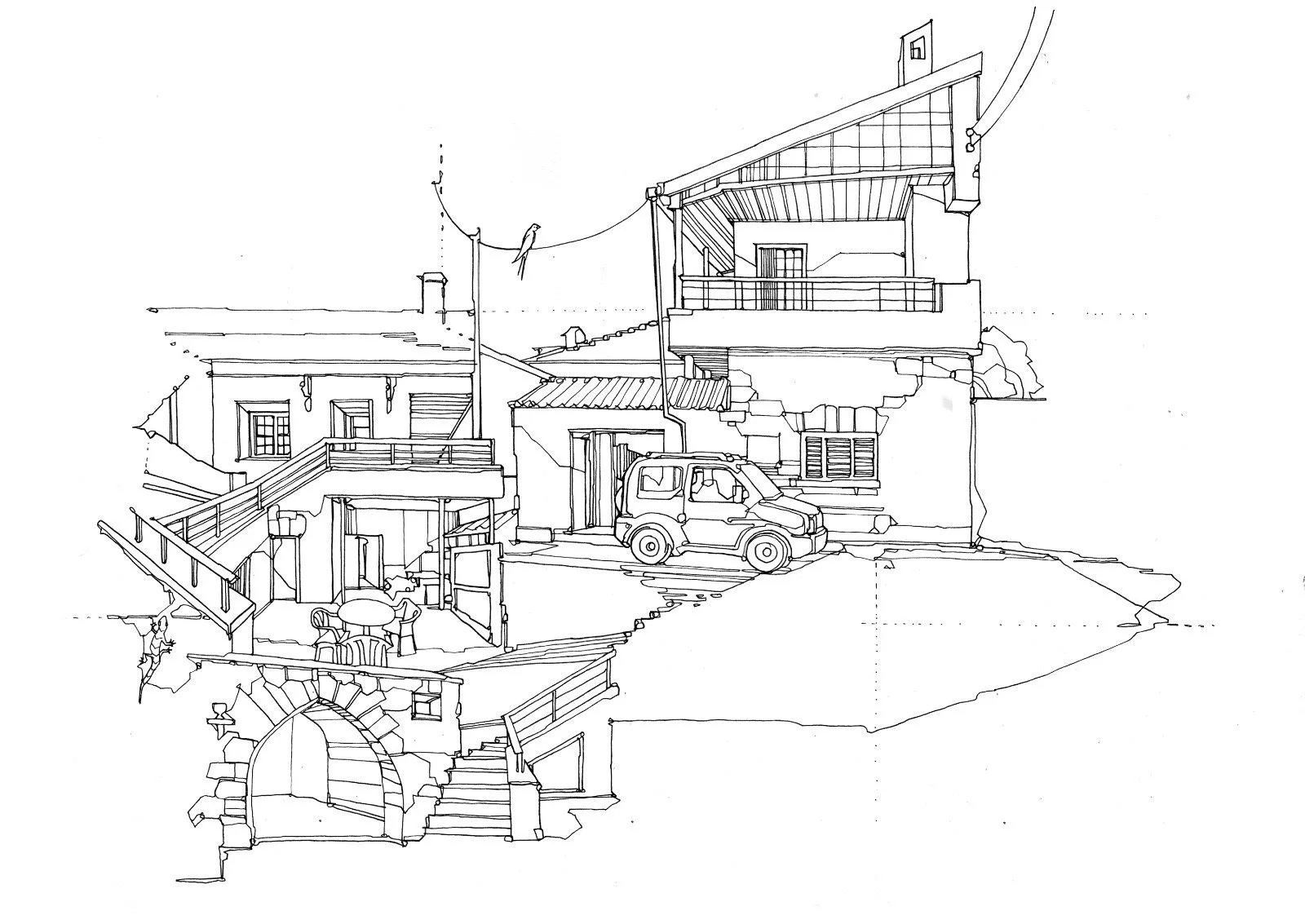 Sketch of my house by Abi Baker