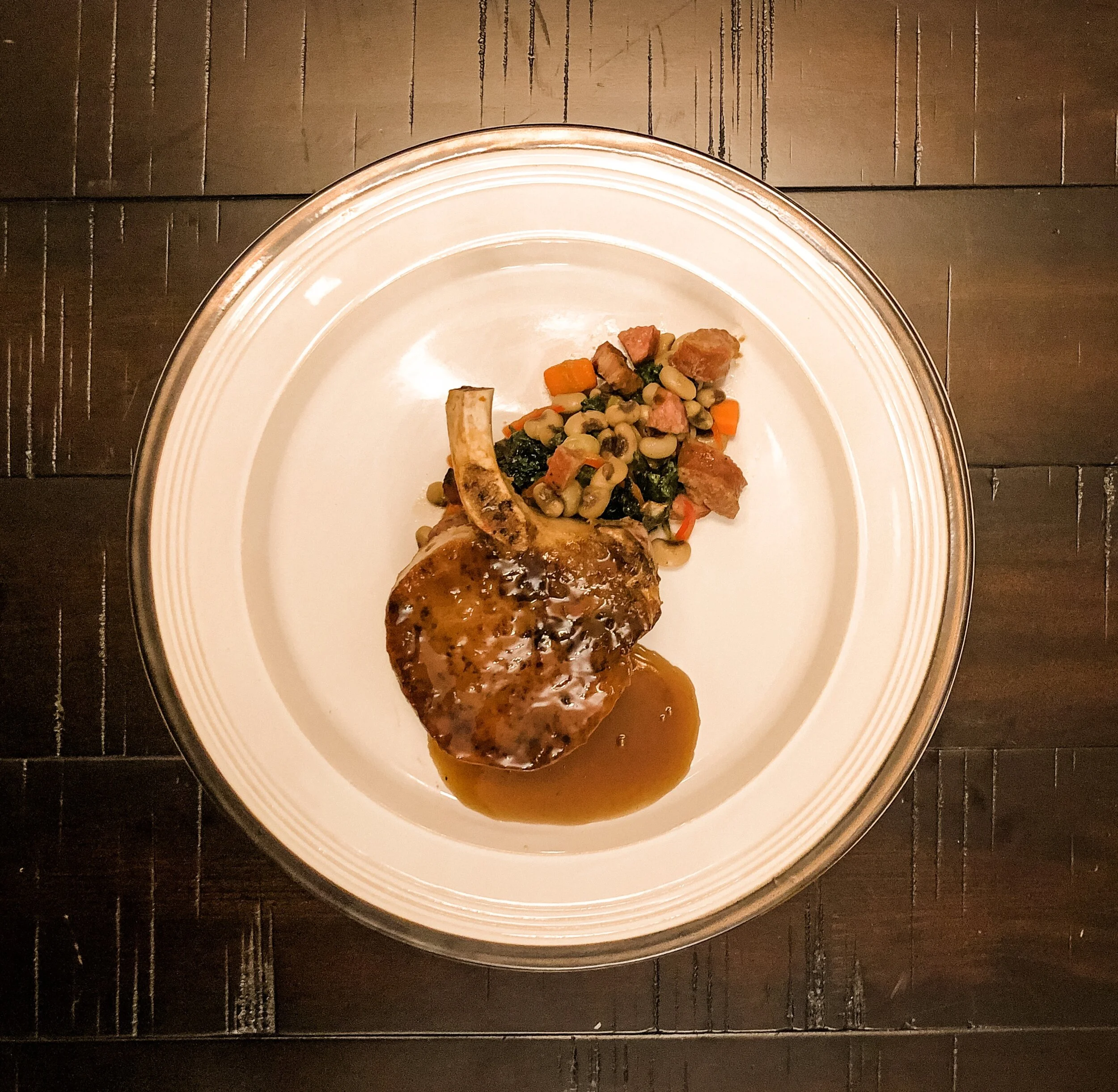 RECIPE: Bourbon Glazed Cheshire Pork Ribeye by Chef Jacob Rios