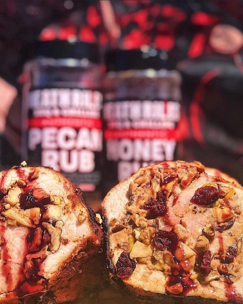 Fall Inspired Stuffed Pork Loin by Saucy Sailor BBQ's Michael Nuzzi