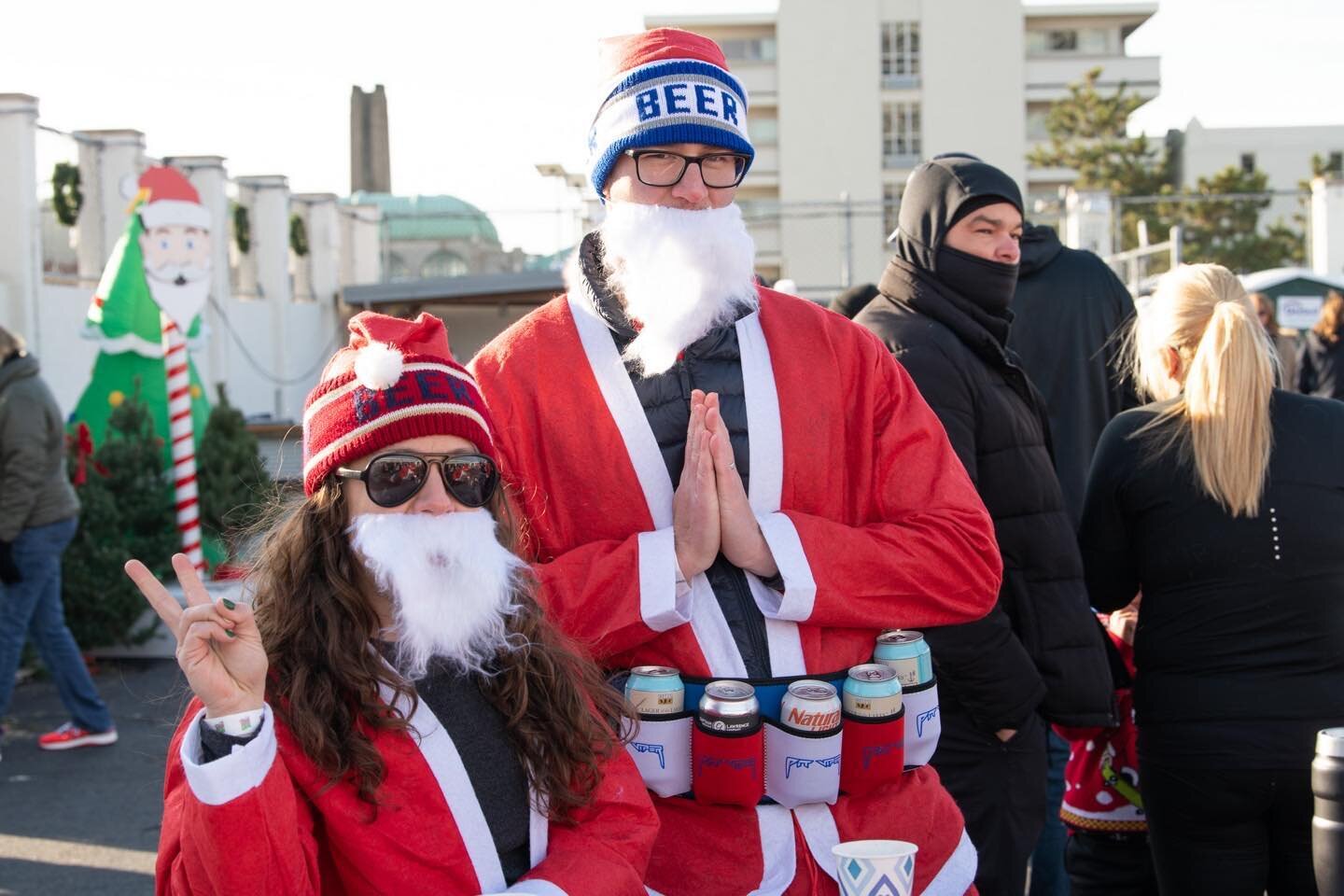 One more day! Make sure you get your bib numbers before coming to pick up your Santa suits.