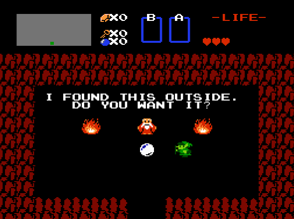 Link happens upon the morph ball.