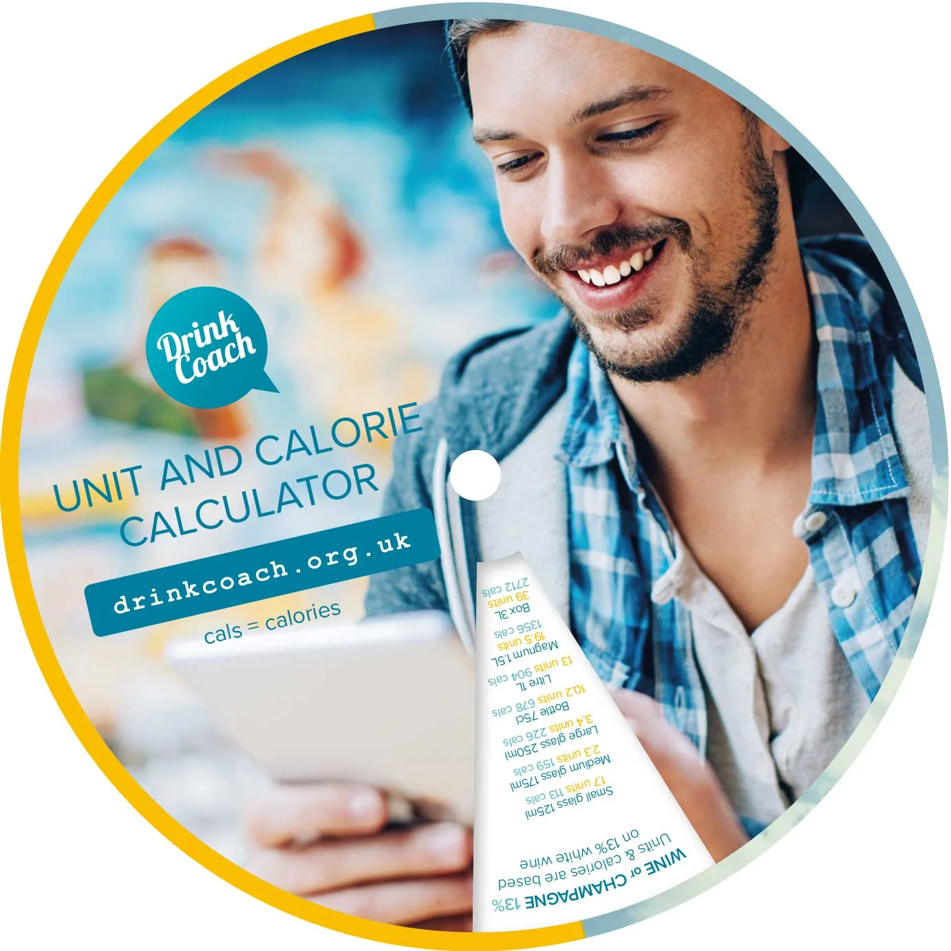 Unit and Calorie Alcohol Wheel