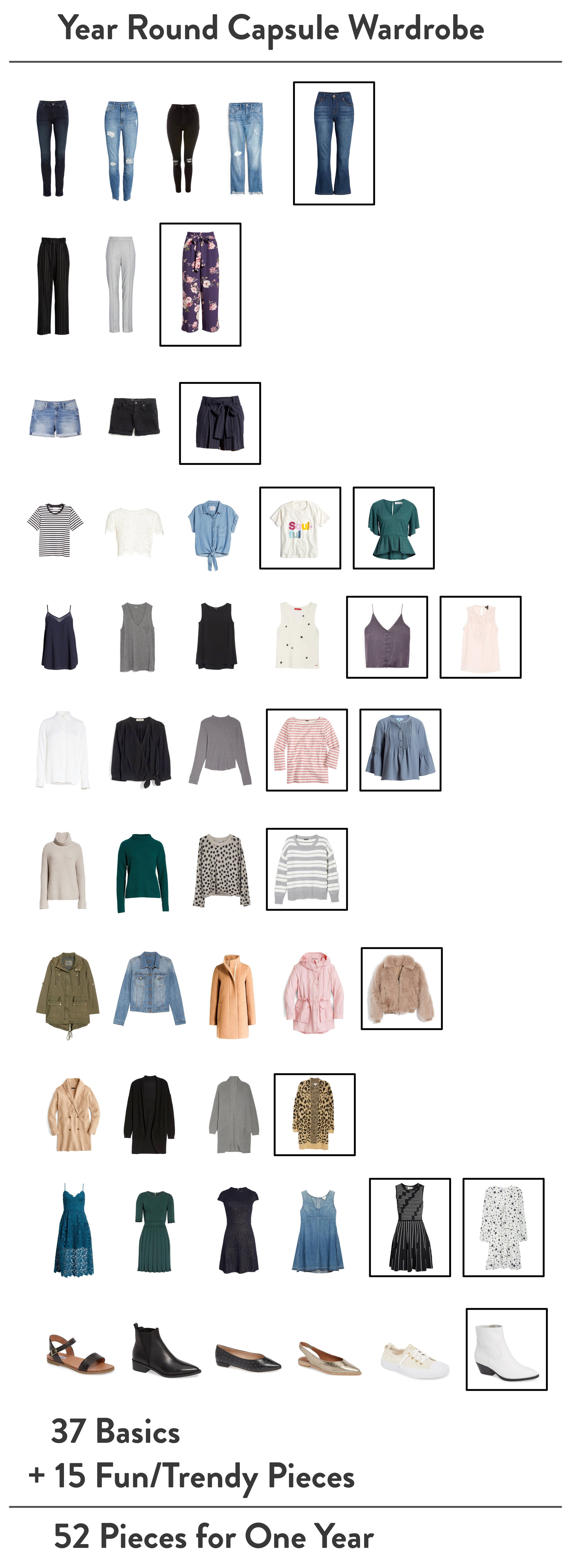 Your 52 Piece Year Round Capsule Wardrobe — The Laurie Loo