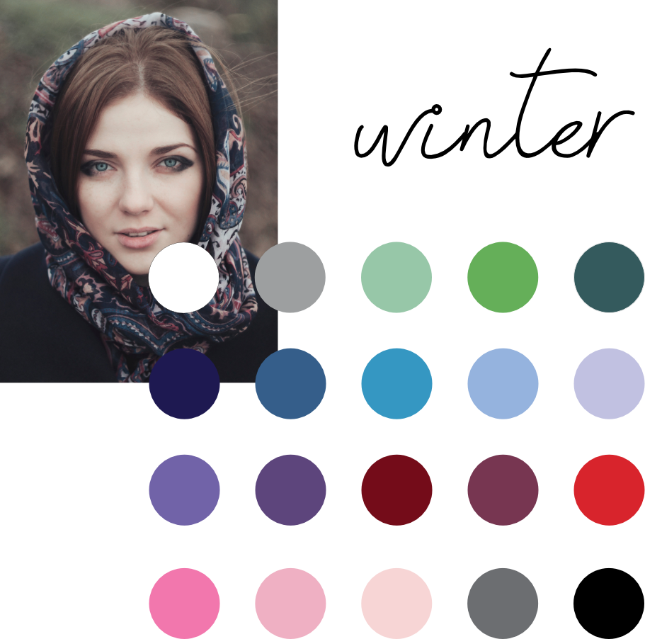 Winter Skin Color Palette