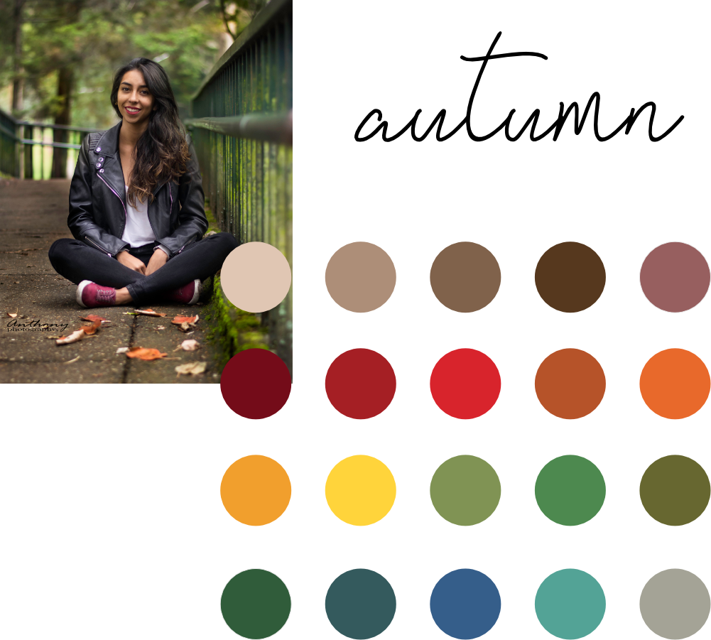 Autumn color best sale outfits