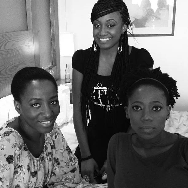 Me and my girlies @omaliicha @tosynbucknor #DuvetDiaries