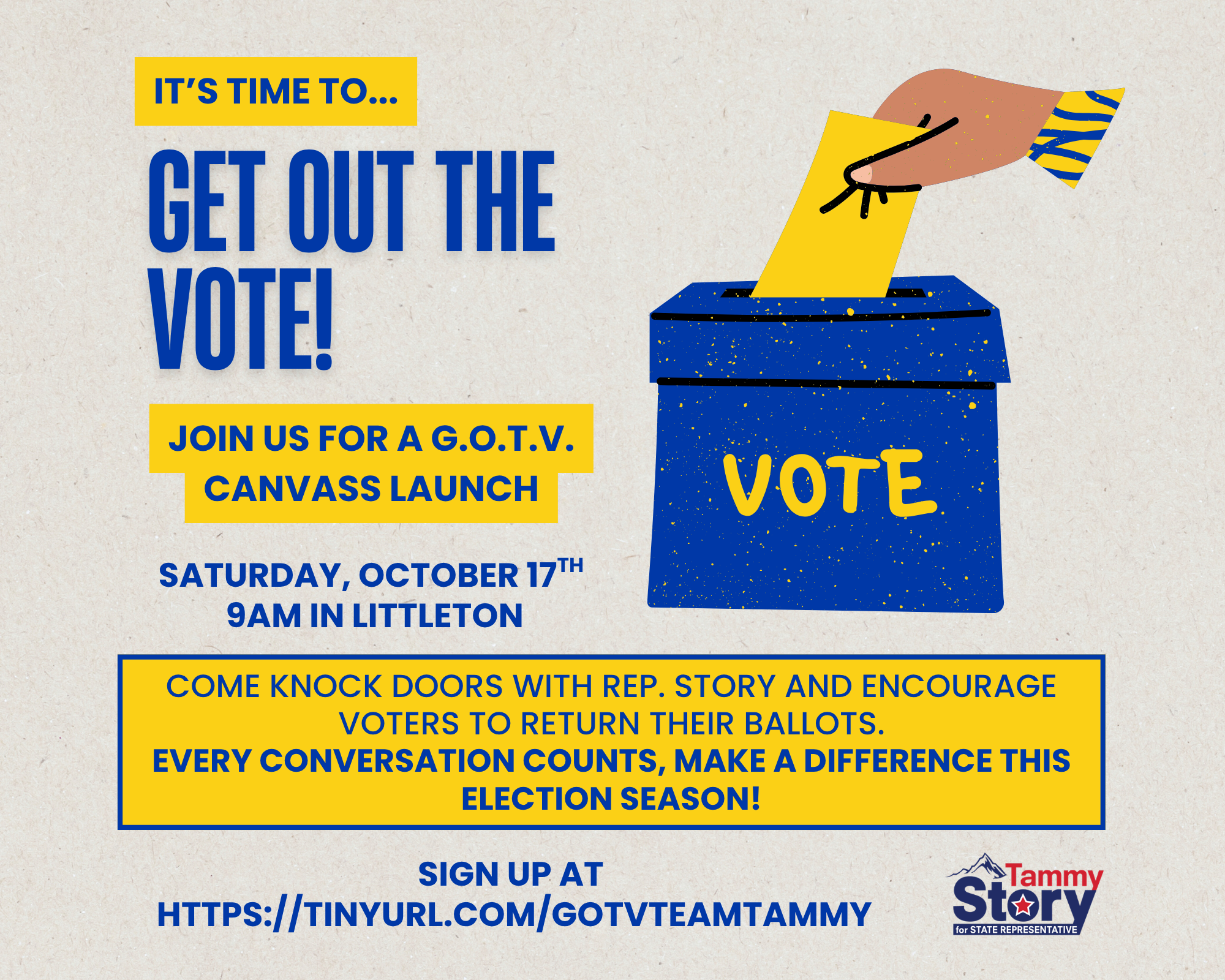 GOTV Canvass Launch
