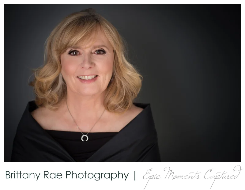 Glamour Portraits in Scarborough Maine - Elegant older woman portrait