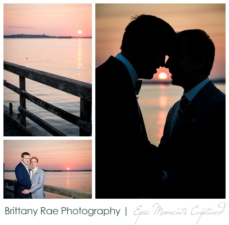Inn on Peaks Island Wedding, Portland Maine - Sunset Wedding images on Peaks Island