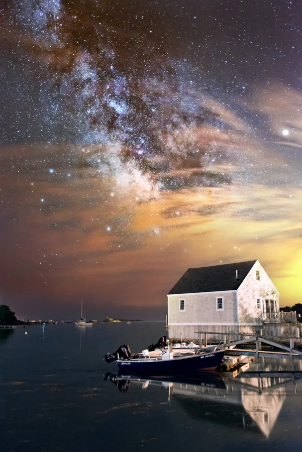 Night Sky Photography - Cape Porpoise - Kennebunkport