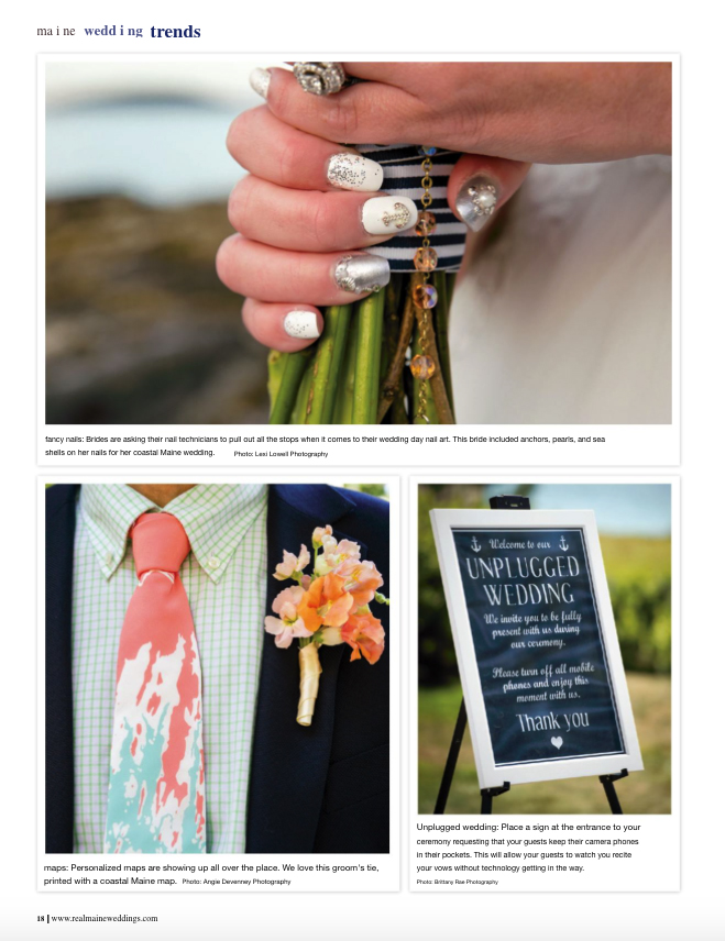 Real Maine Weddings Magazine Published Maine Wedding Photographer - 2