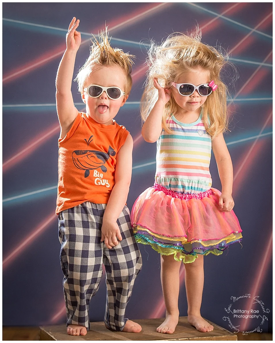 Awkward Family Photos by Maine Family Photographers - Laser Backdrop