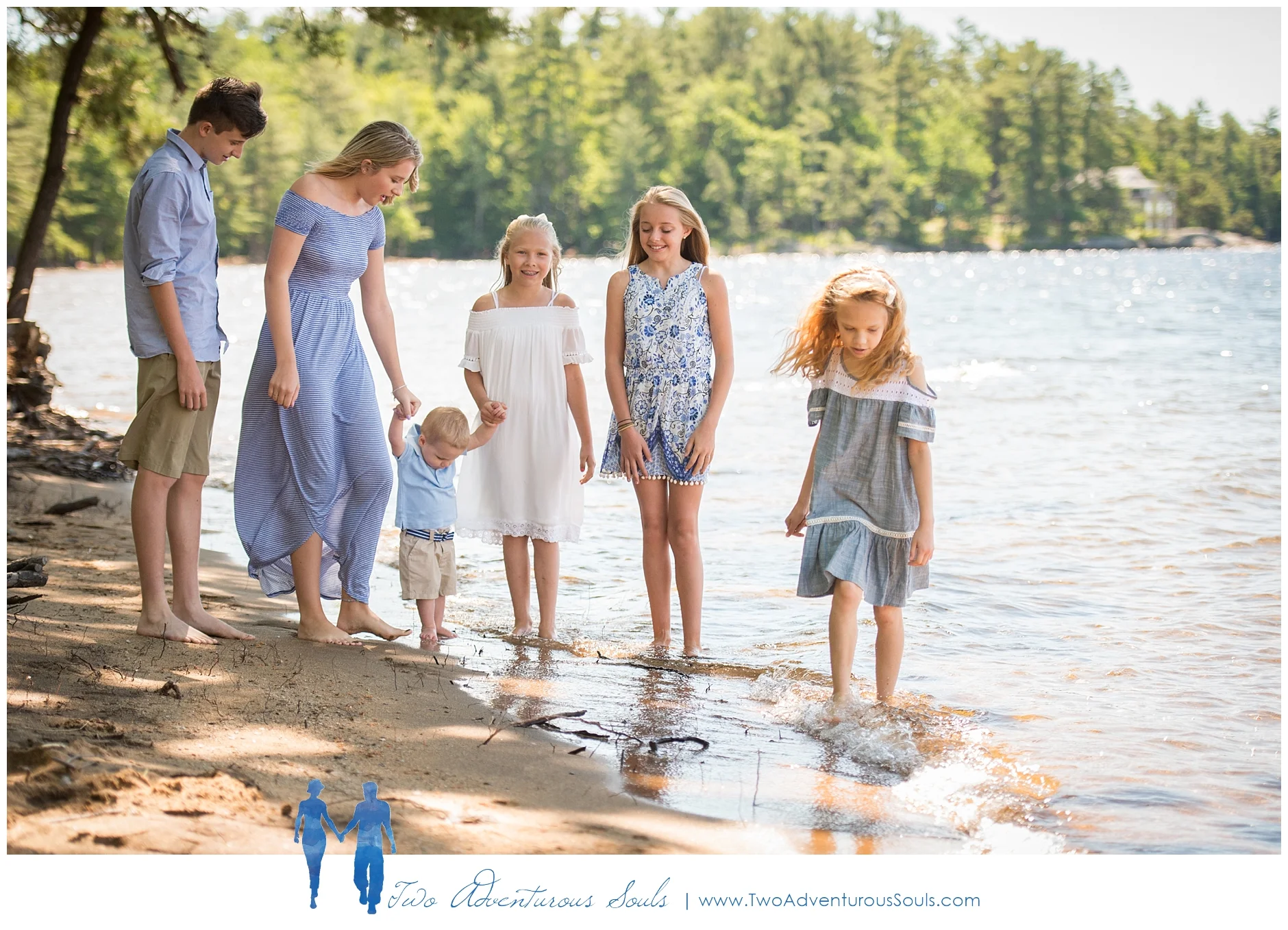 Sebago Lake Family Portraits, Sebago Maine Photographer - Candid Family Portraits