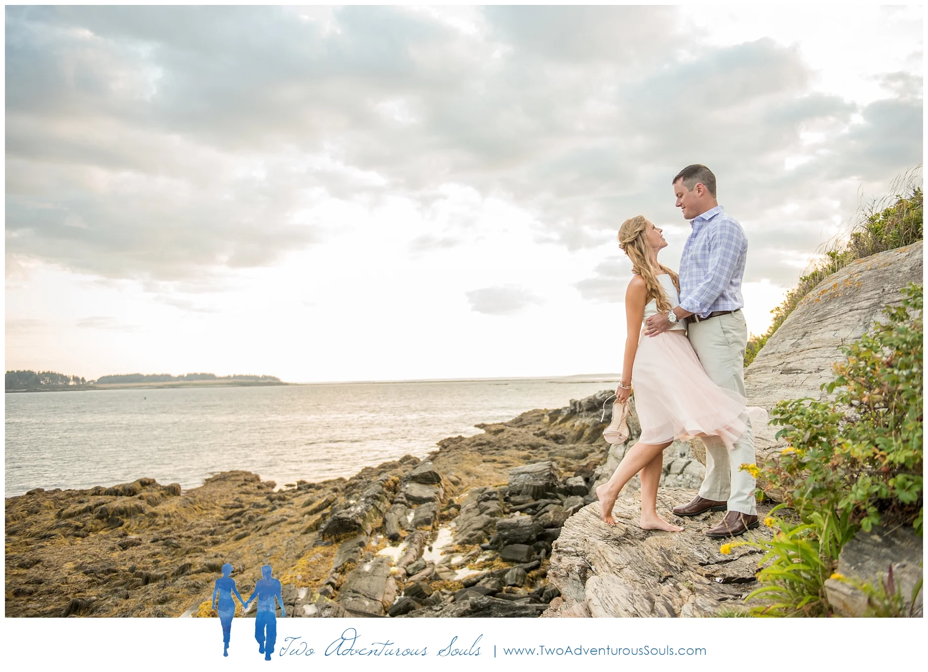 Kettle Cove Engagement Session, Cape Elizabeth Maine -