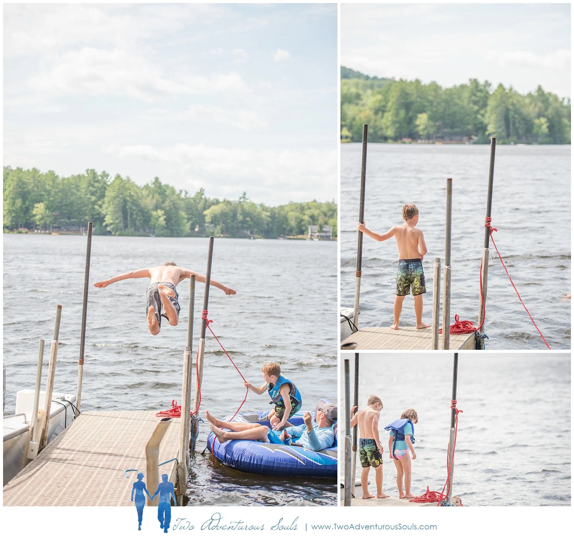 Maine Vacation Family Portraits, Lake Family Photos -